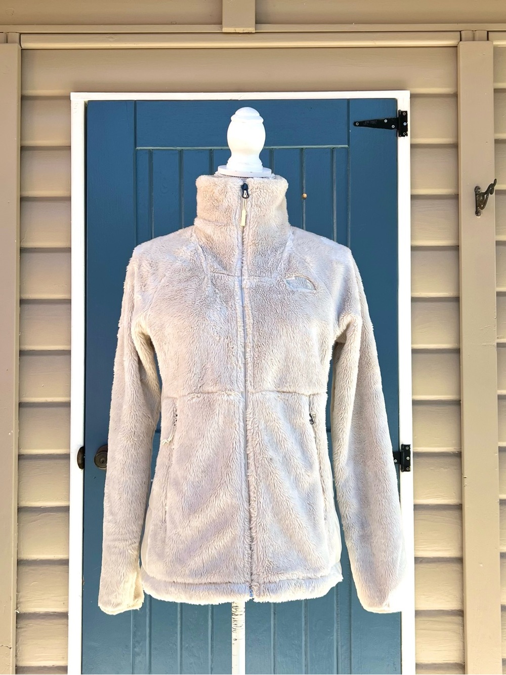 The North Face Women’s Plush Full-Zip Fleece Jacket - Light Beige Women’s Size S